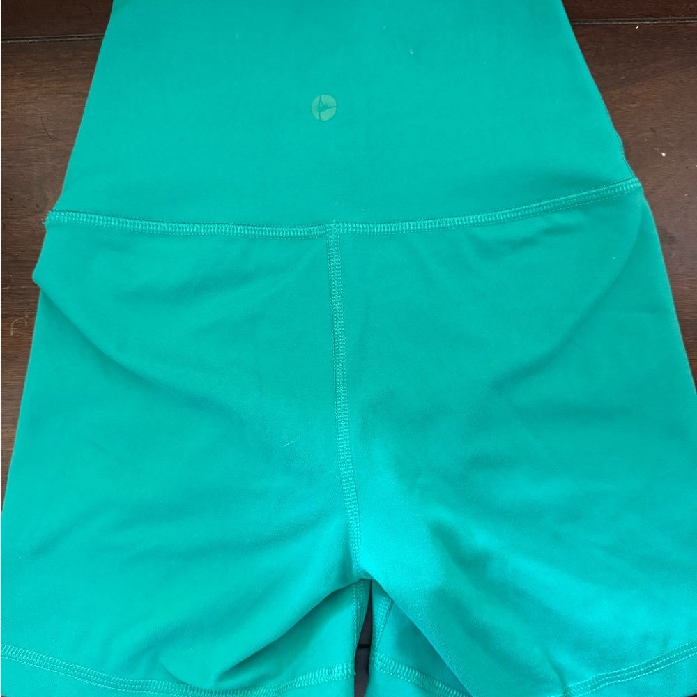 90 Degree By Reflex Teal Bike Shorts